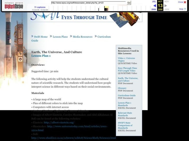 Earth, The Universe, And Culture Lesson Plan