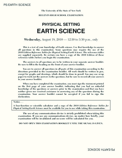 Earth Science Lesson Plan