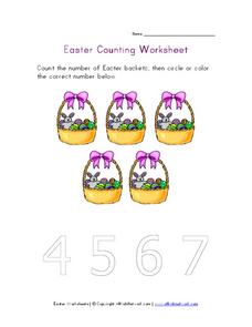 Easter Counting Worksheet