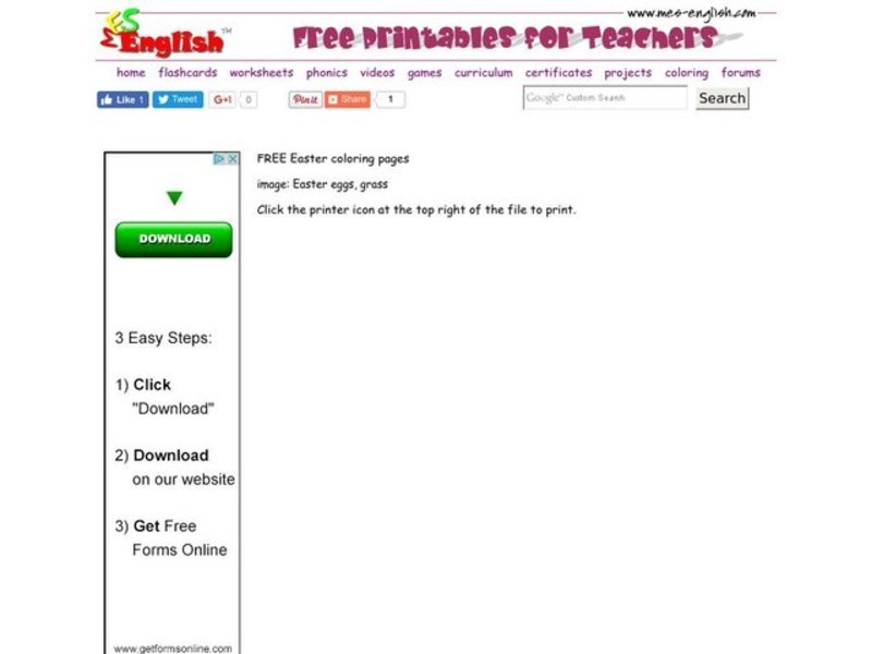 Easter Eggs Worksheet