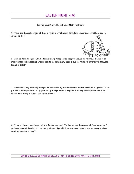Easter Hunt Worksheet