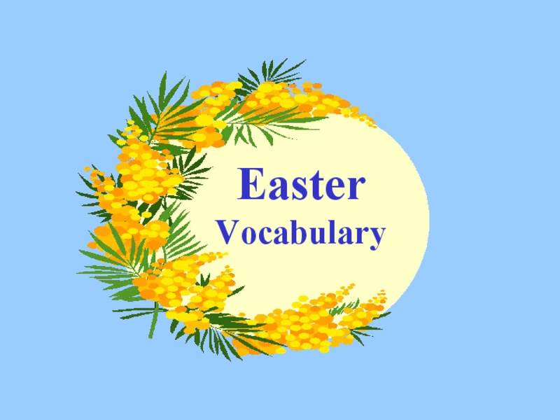 Easter Vocabulary PPT