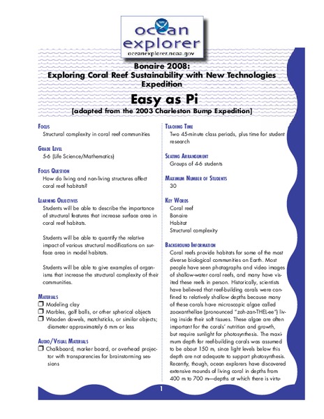 Easy as Pi Lesson Plan