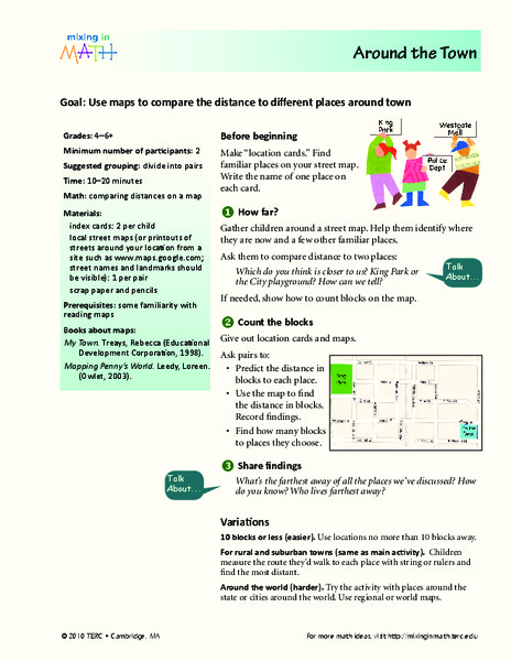 Around the Town Lesson Plan