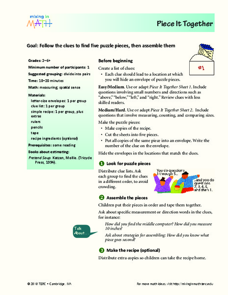 Piece It Together Lesson Plan