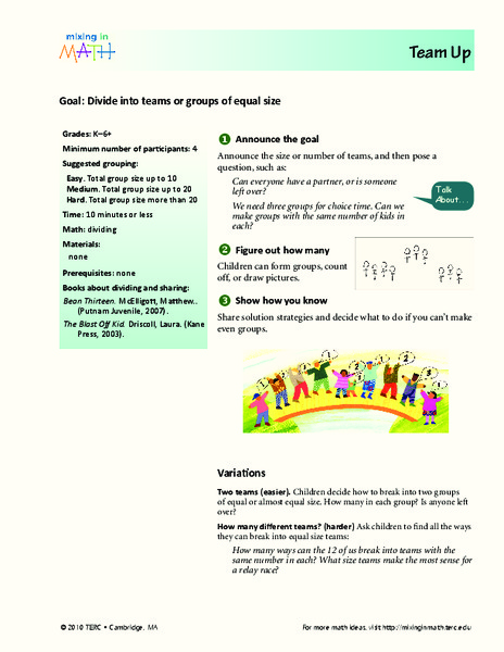 Team Up Lesson Plan