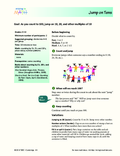 Jump on Tens Lesson Plan