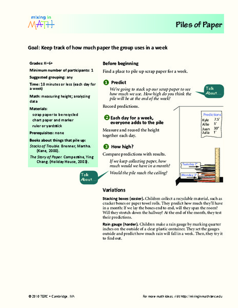 Piles of Paper Lesson Plan