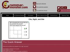 Cite, Sight, and Site Interactive