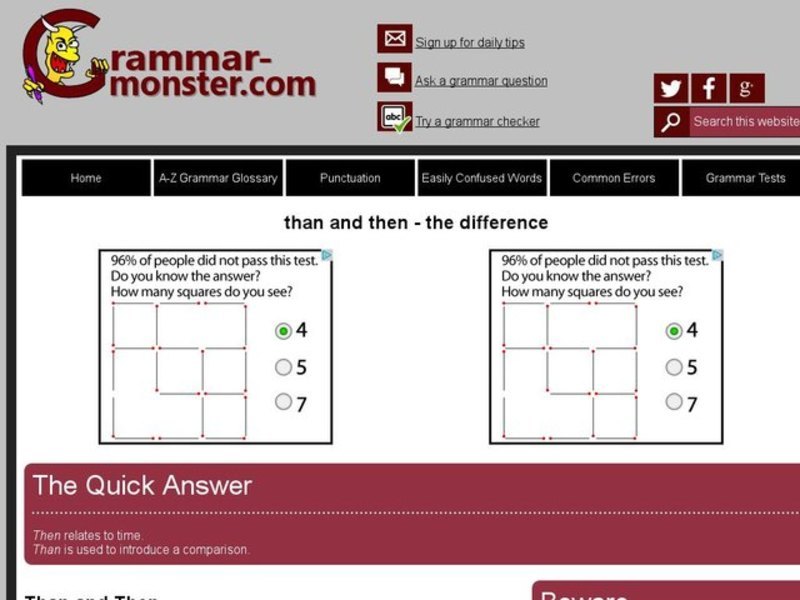 Than/Then Interactive