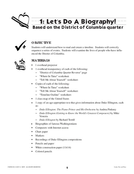 Let's Do a Biography! Lesson Plan