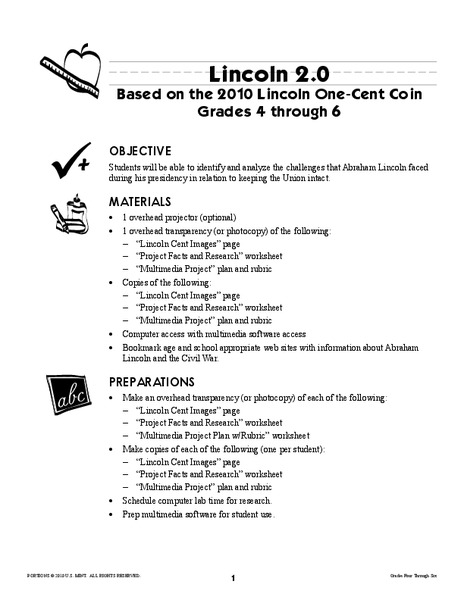 Lincoln 2.0 Lesson Plan