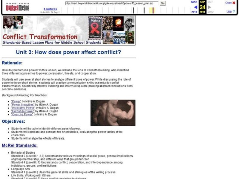 How Does Power Affect Conflict? Lesson Plan