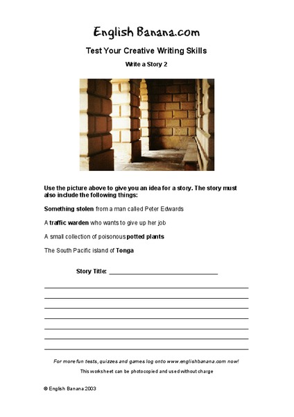 Write a Story 2 Organizer