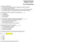 Fractions Pretest Interactive