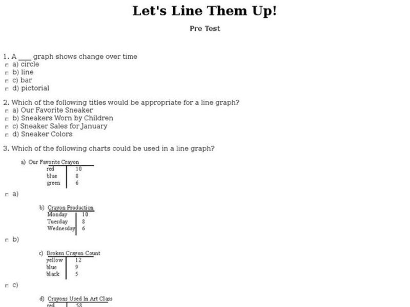 Let's Line Them Up! Interactive