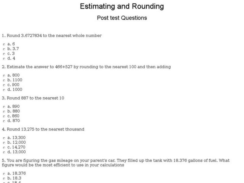 Estimating and Rounding Interactive