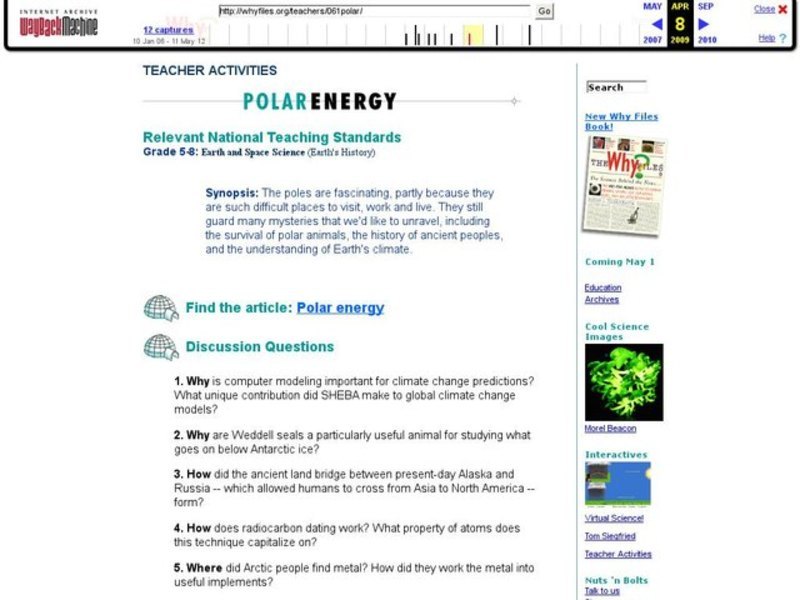 Polar Energy Lesson Plan