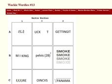 Wackie Wordie Puzzle #13 Worksheet