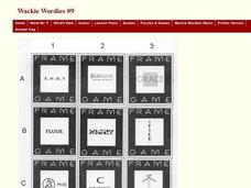 Wackie Wordies #9 Worksheet