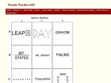 Twelve Wackie Word Problem Puzzles Interactive