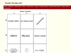 Wackie Wordies #31 Worksheet