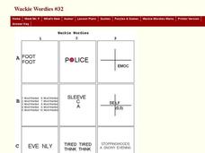Wackie Wordies-Word Puzzles Worksheet