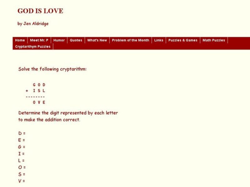 God is Love Worksheet