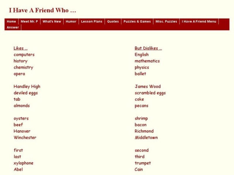 Looking For Patterns of Likes and Dislikes Interactive