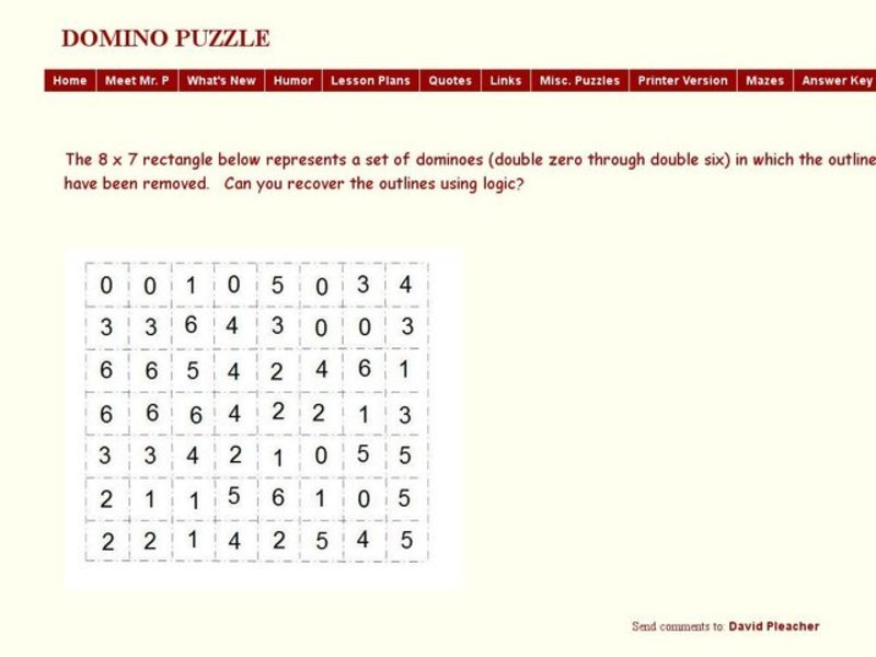 Domino Puzzle Interactive