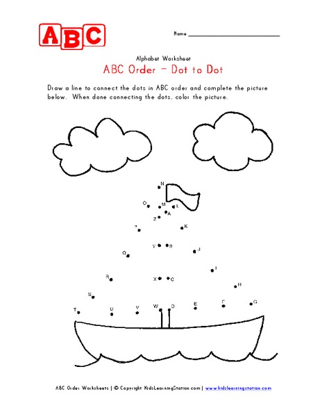 ABC Order-Connect the Dots Organizer