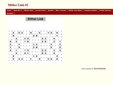 Slither Link Worksheet