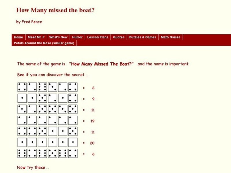 How Many Missed the Boat? Worksheet