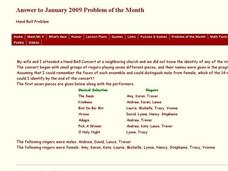 Hand Bell Problem Worksheet