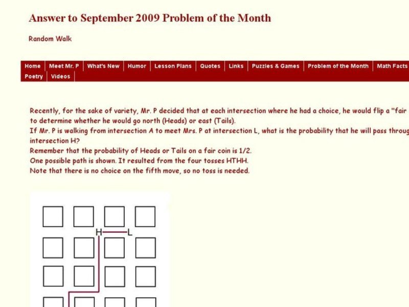 Random Walk Worksheet