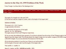 Tricky Triangle Worksheet