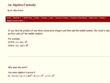An Algebra Curiosity Worksheet