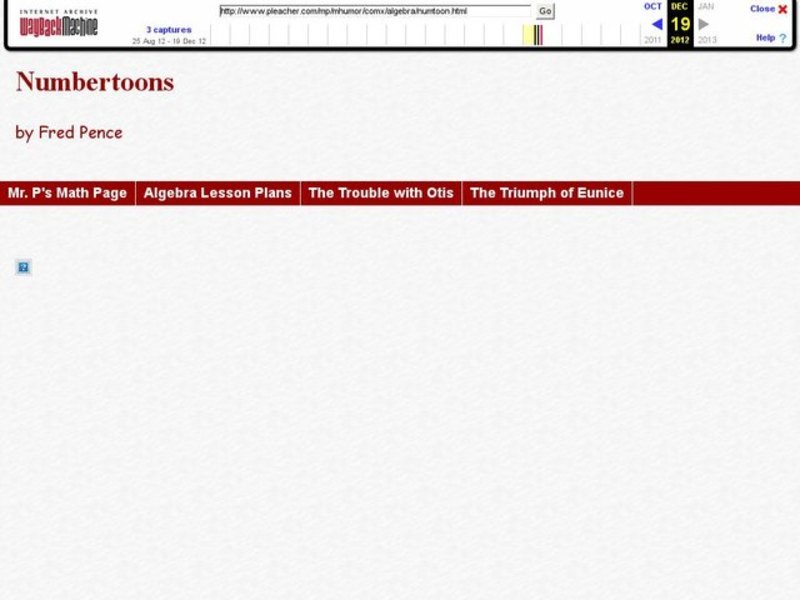 Numbertoons Worksheet