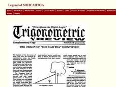 Fictional Story to Remember SOHCAHTOA Interactive