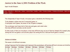 Super Arcade Champion Worksheet