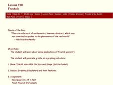 Lesson #10 Fractals Lesson Plan