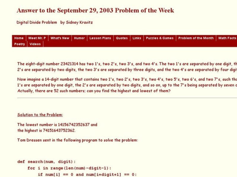 Digital Divide Problem Worksheet