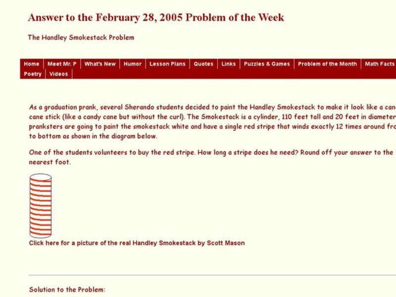 The Handley Smokestack Problem Worksheet