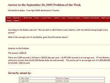 The Barbie Problem Worksheet