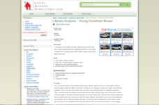Literary Analysis - Young Goodman Brown Lesson Plan