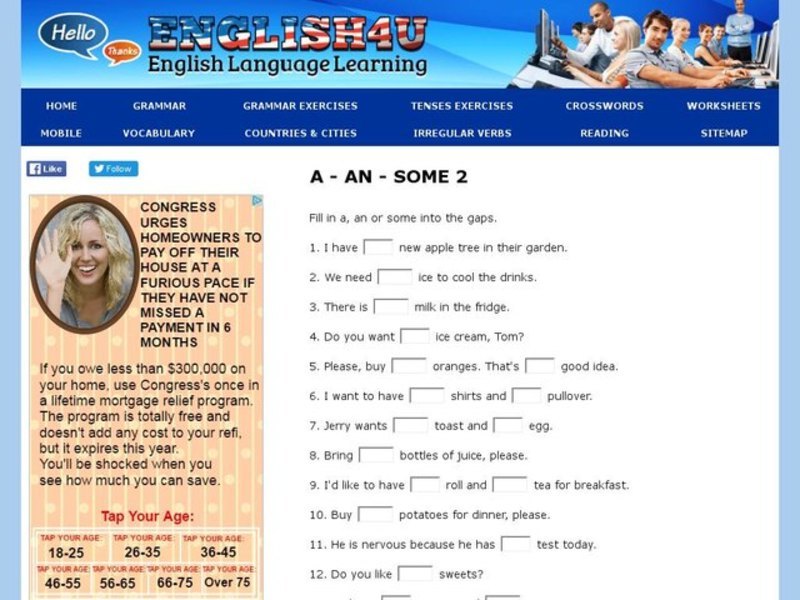 A - An - Some Interactive