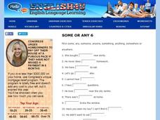 Some - Any Worksheet