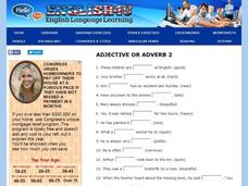 Adjective or Adverb #3 Interactive