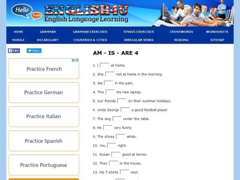 Am, Is, or Are? Interactive