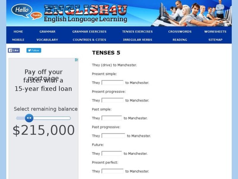 Tenses 5 Interactive